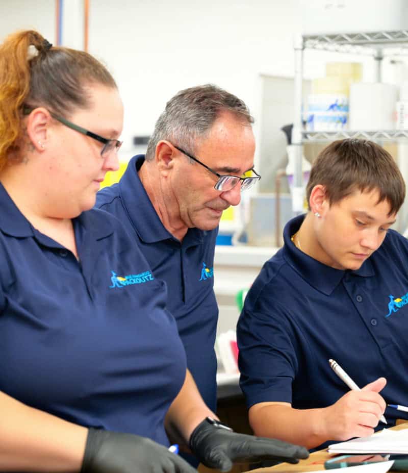 Workers checking list
