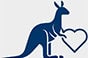 kangaroo heart icon